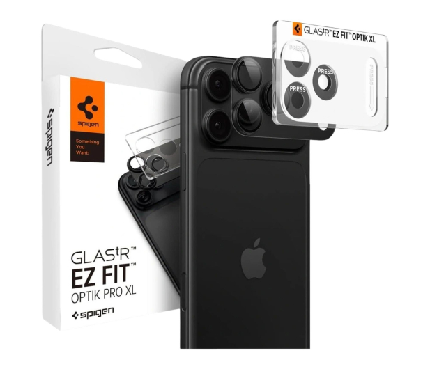 Spigen Glass tR EZ Fit Optik Pro XL 1 Pack do iPhone 18 Pro (dark g - 1586471 - zdjęcie